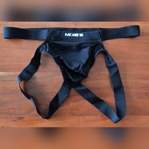 MIKE'S Black Athletic Jockstrap